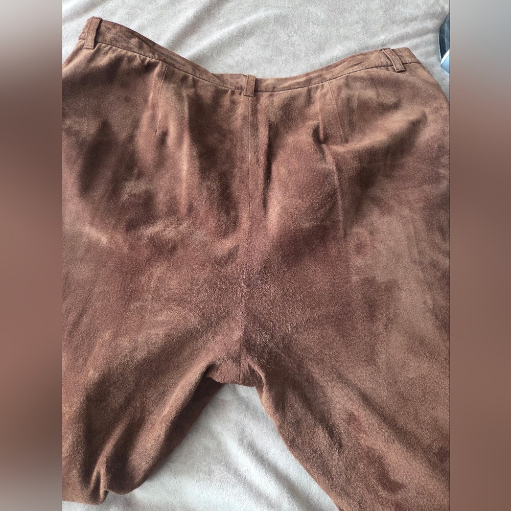 Lauren Ralph Lauren Women's Pants 100% Leather, Size 16, Vtg. - Picture 7 of 12